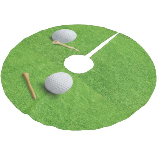 Golf Kerstmis met golfbal Kerstboom Rok (Gekanteld)