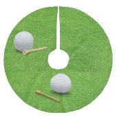 Golf Kerstmis met golfbal Kerstboom Rok (Voorkant)