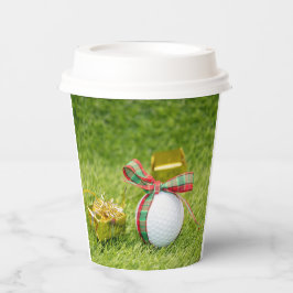 Golf Kerstmis met golfballen Papieren Bekers