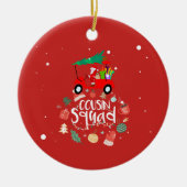 Golf Kerstmis met kerstman voor neef Squad Keramisch Ornament (Voorkant)
