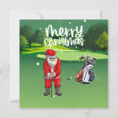 Golf Kerstmis met Sinterklaas zetten op groen (Voorkant)