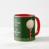 Golf Kerstmis Mok (Voorkant rechts)