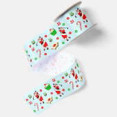 Golf Kerstmis Satijnen Lint (Achterkant)