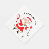 Golf Kerstmis Servet (Hoek)