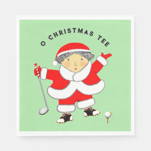 Golf Kerstmis Servet
