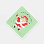 Golf Kerstmis Servet (Hoek)