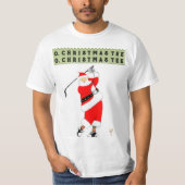 Golf Kerstmis T-shirt (Voorkant)