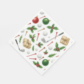 Golf Kerstmis thema met bal geschenken voor golfer Servet (Hoek)