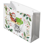 Golf Kerstmis thema met Sinterklaas Groot Cadeauzakje (Voorkant Gekanteld)