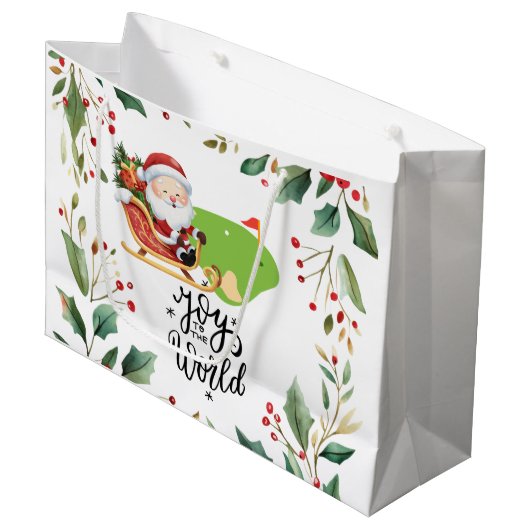 Golf Kerstmis thema met Sinterklaas Groot Cadeauzakje (Voorkant Gekanteld)