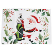 Golf Kerstmis thema met Sinterklaas Groot Cadeauzakje (Voorkant)