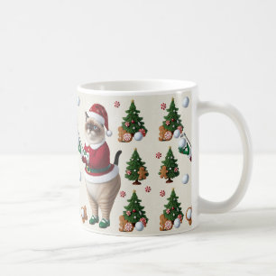 Golf Kerstmis thema voor Cat Lover Golfer Koffiemok
