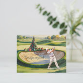 Golf Kerstmis thema voor golfer Briefkaart (Staand voorkant)