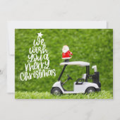 Golf Kerstmis thema voor golfer Feestdagenkaart (Voorkant)