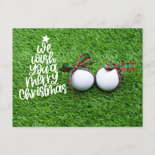 Golf Kerstmis thema voor golfer Feestdagenkaart