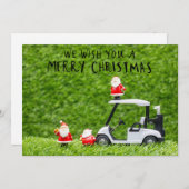 Golf Kerstmis thema voor golfer Feestdagenkaart (Voorkant / Achterkant)