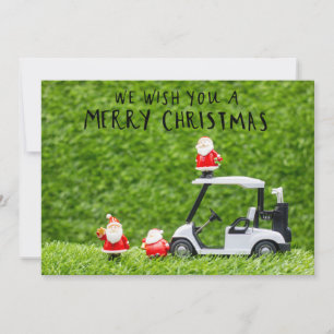 Golf Kerstmis thema voor golfer Feestdagenkaart