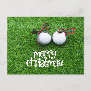 Golf Kerstmis thema voor golfer Feestdagenkaart
