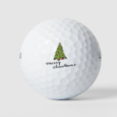 Golf Kerstmis thema voor Golfer Golfballen (Voorkant)