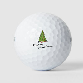 Golf Kerstmis thema voor Golfer Golfballen