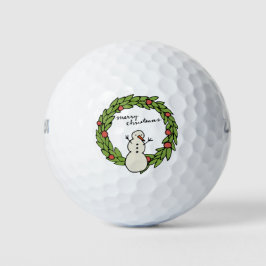 Golf Kerstmis thema voor Golfer Golfballen