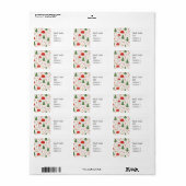 Golf Kerstmis thema voor vrouwelijke golfer Etiket (Full Sheet)