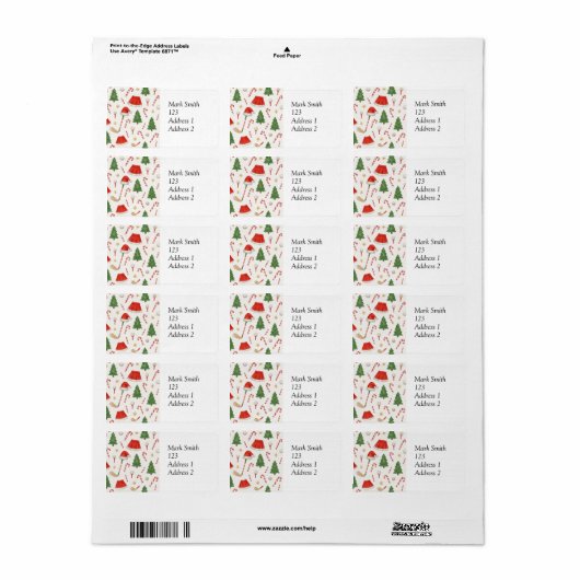 Golf Kerstmis thema voor vrouwelijke golfer Etiket (Full Sheet)