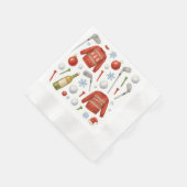 Golf Kerstmis thema winter thema voor golfer Servet (Hoek)