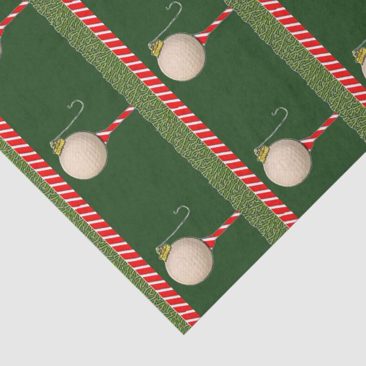 Golf Kerstmis Tissuepapier (Detail)