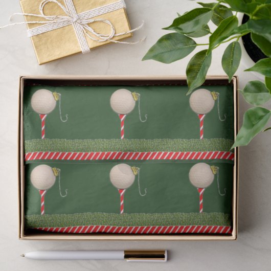 Golf Kerstmis Tissuepapier (Geschenk)