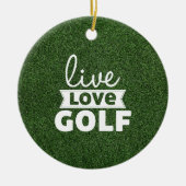 Golf Kerstmis voor papa Keramisch Ornament (Voorkant)
