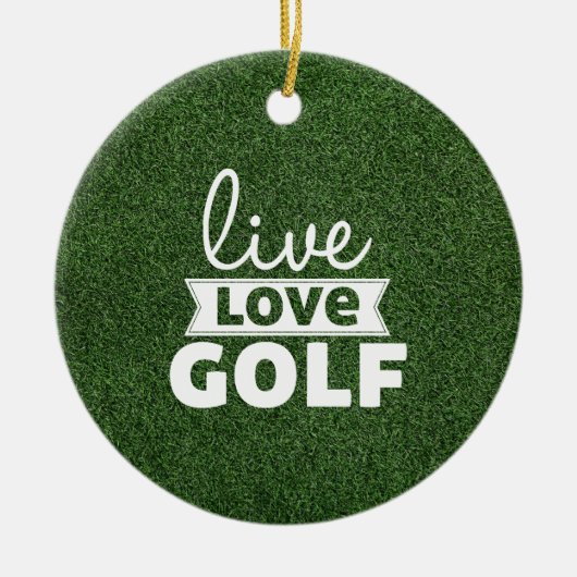 Golf Kerstmis voor papa Keramisch Ornament (Voorkant)