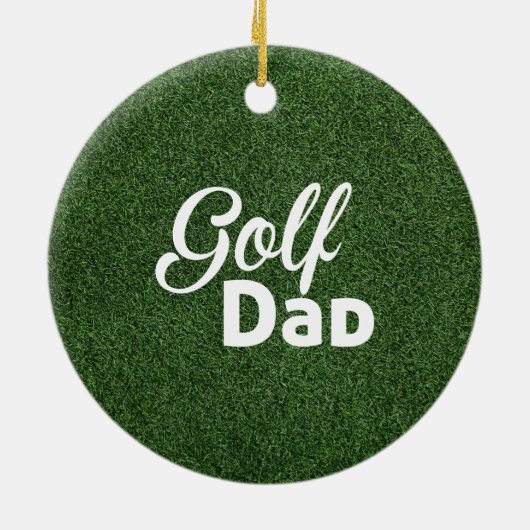 Golf Kerstmis voor papa Keramisch Ornament (Achterkant)