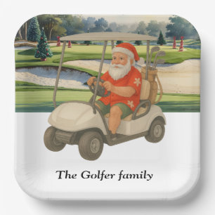 Golf Kerstmis Zomer Juli Hawaï golf themed  Papieren Bordje