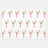 Golf-kerstpapier Inpakpapier Vel (Voorkant 2)