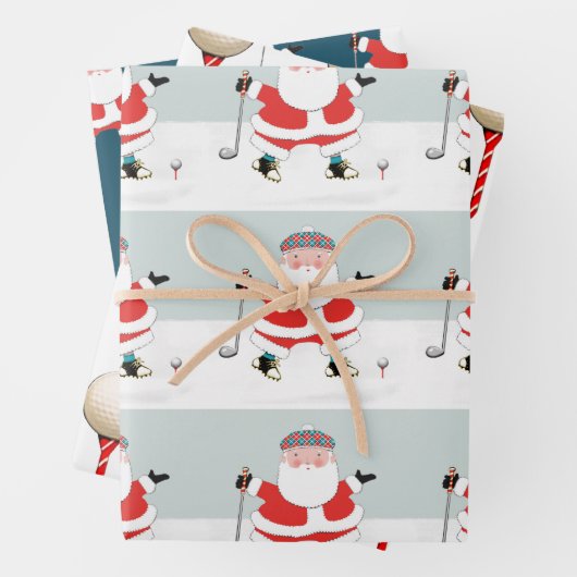 Golf-kerstpapier Inpakpapier Vel (In situ)