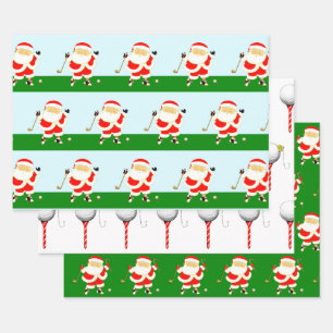 Golf-kerstpapier Inpakpapier Vel