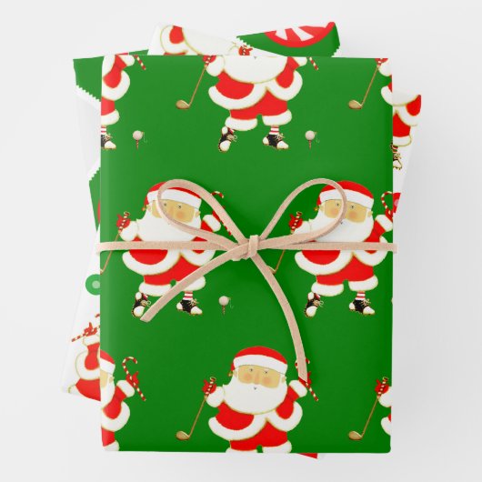 Golf-kerstpapier Inpakpapier Vel (In situ)