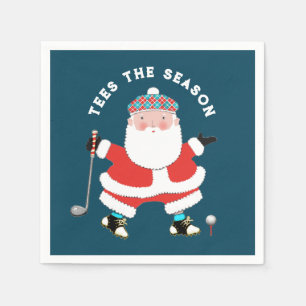 Golf-kerstpapier Napkins Servet
