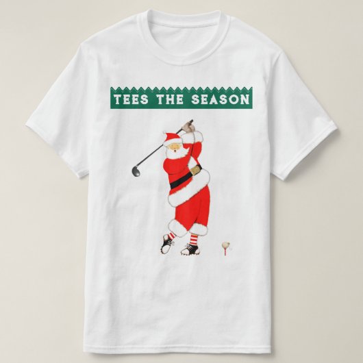 Golf-kersttaart T-shirt (Design voorkant)