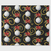 Golf Kerstthema Cadeaupapier (Vlak)