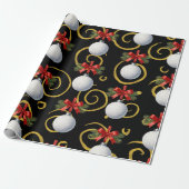 Golf Kerstthema Cadeaupapier (Uitgerold)