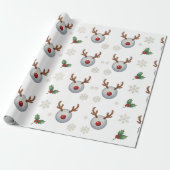 Golf Kerstthema Cadeaupapier (Uitgerold)