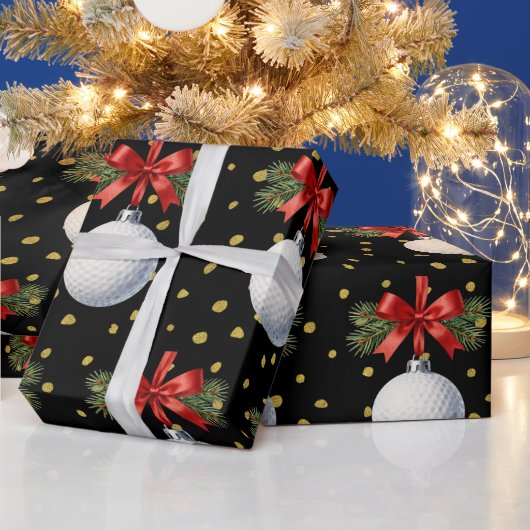 Golf Kerstthema  Cadeaupapier (Feestdagen)