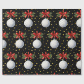 Golf Kerstthema  Cadeaupapier (Vlak)