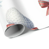 Golf Kerstthema Cadeaupapier (Rol Hoek)