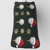 Golf Kerstthema Golfheadcover (Draai 90)