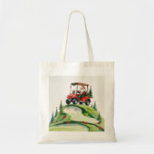 Golf Kerstthema Santa Claus rijkar Tote Bag (Voorkant)