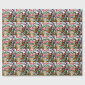 Golf Kerstthema voor Golfer Cadeaupapier (Vlak)