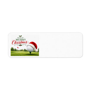 Golf Kerstthema voor golfer Etiket